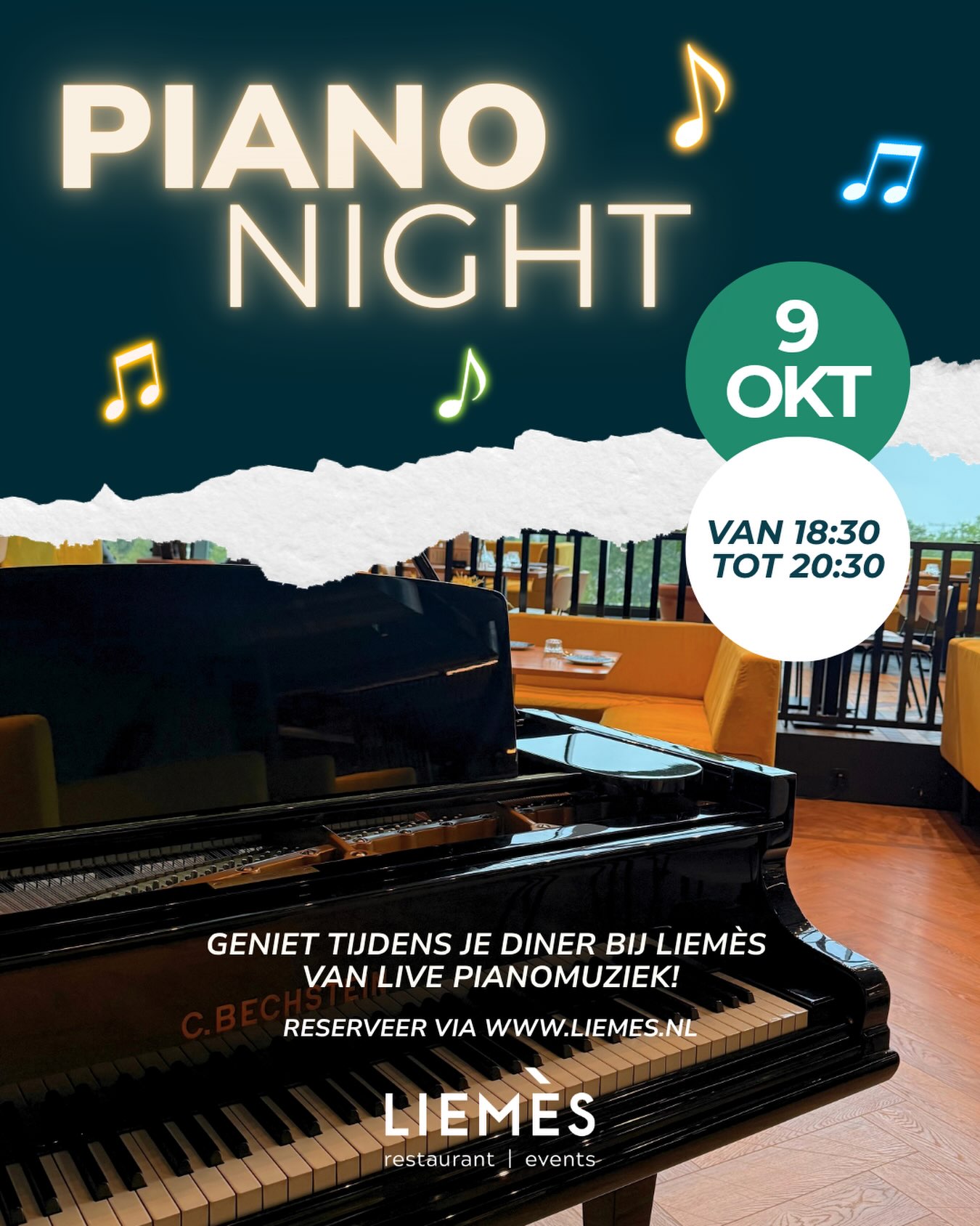 Piano Night at LIEMÉS! 🎹 Geniet...