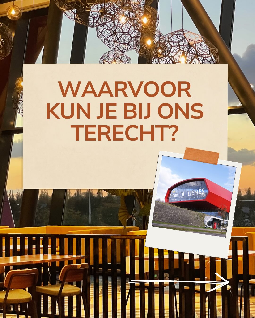 Van een ontspannen lunch tot een...
